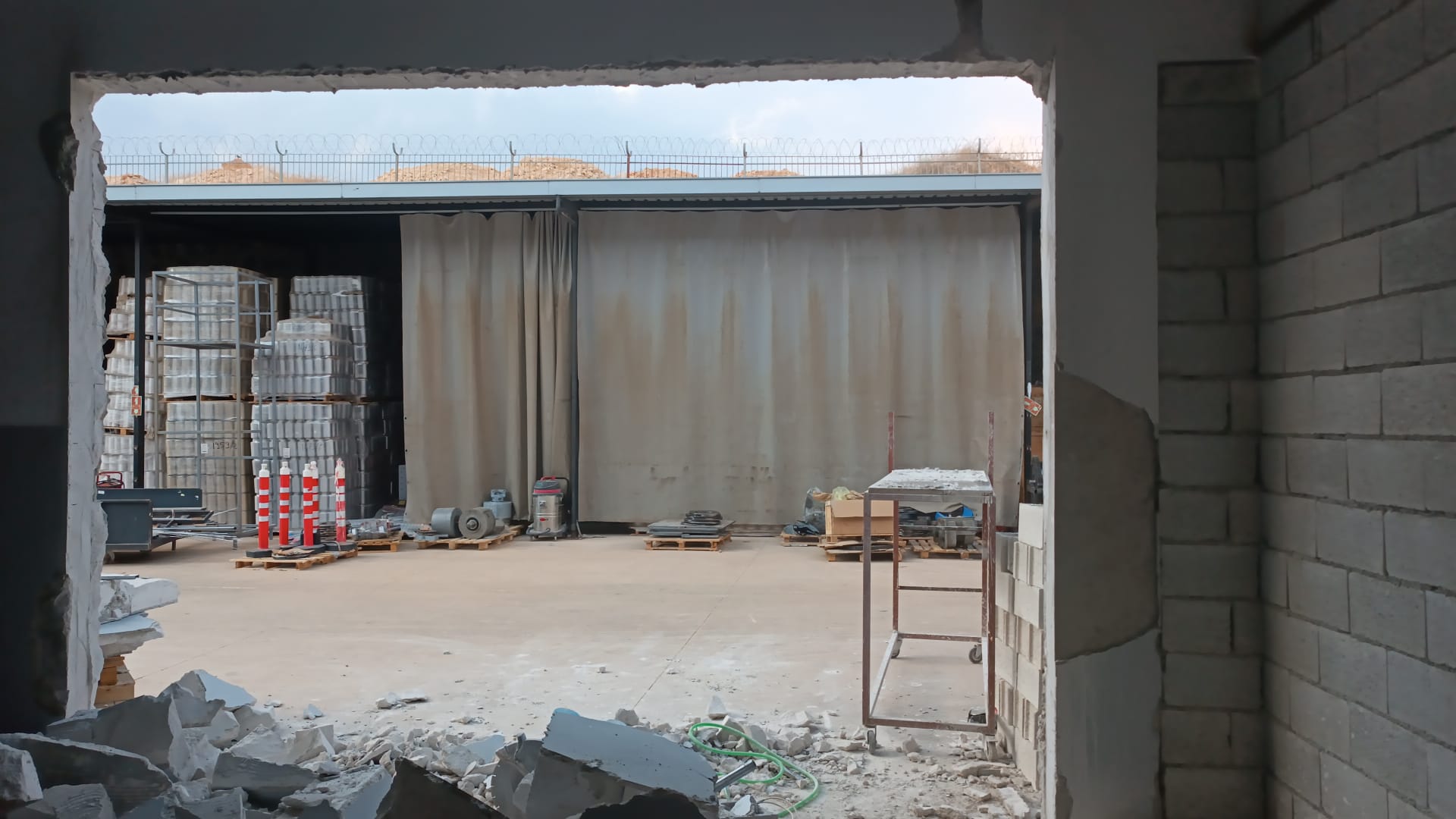 Beton kesme uygulaması